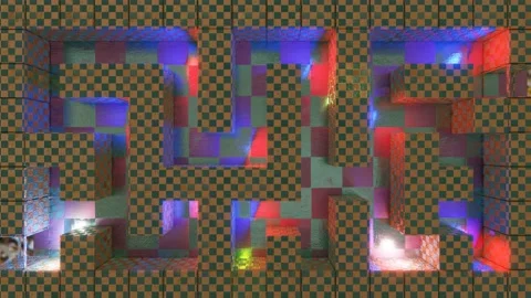 animated background 3D maze with rotatin... | Stock Video | Pond5
