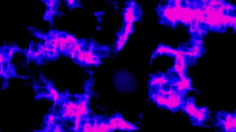 Animated background of abstract moving cosmic lights Stock Footage 297524650