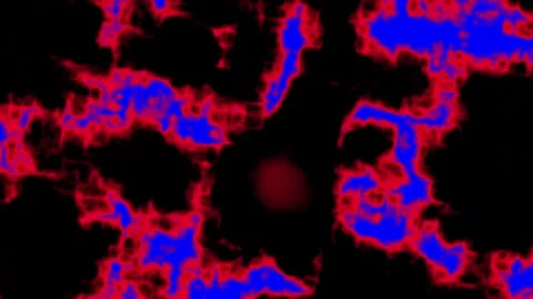 Animated background of abstract moving cosmic lights Stock Footage 297524669