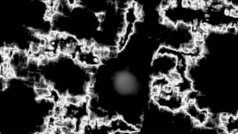 Animated background of abstract moving cosmic lights Stock Footage 297524740
