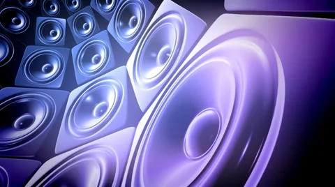 Animated background with audio elements Video stock 35583325