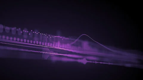 Animated background with audio elements Stock Footage 35584409