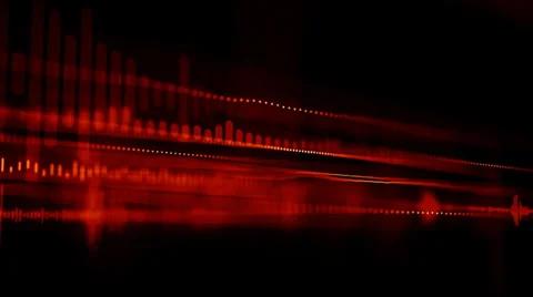 Animated background with audio elements Stock Footage 35588341