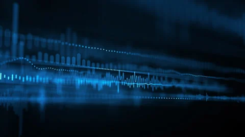 Animated background with audio elements Stock Footage 35589290