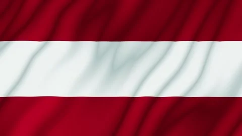 Animated background. Austria flag in 4k. National flag fluttering in the wind Stock Footage 306311250