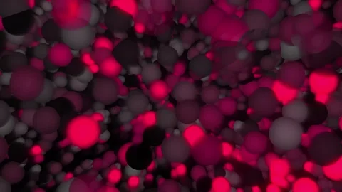 Animated background of beautifully glowing multicolor bubbles Stock Footage 325615867