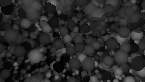 Animated background of beautifully glowing multicolor bubbles Stock Footage 325615869