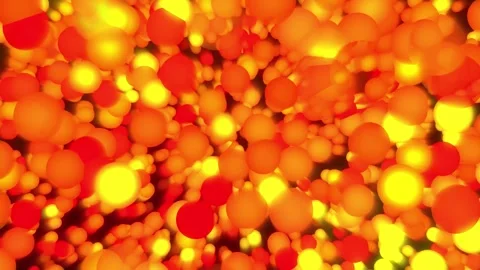 Animated background of beautifully glowing multicolor bubbles Stock Footage 325615928