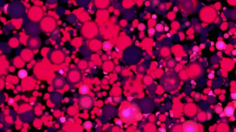 Animated background of beautifully glowing multicolor bubbles Stock Footage 325616083