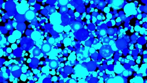 Animated background of beautifully glowing multicolor bubbles Stock Footage 325616132