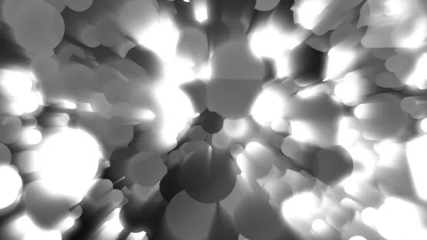 Animated background of beautifully glowing multicolor bubbles Stock Footage 325659695