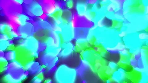 Animated background of beautifully glowing multicolor bubbles Stock Footage 325659758