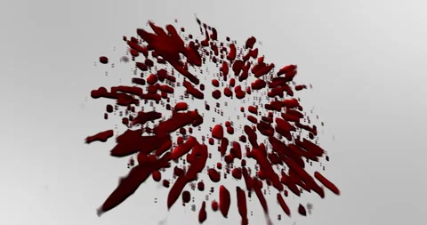 Animated background with blood splatter effect Stock Footage 337054289