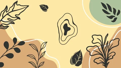 Animated background boho style modern aesthetic simple background Stock Footage 295885181