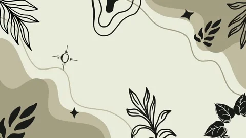 Animated background boho style modern aesthetic background Stock Footage 295885353