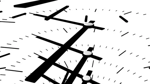 animated background of clock dials with ... | Stock Video | Pond5