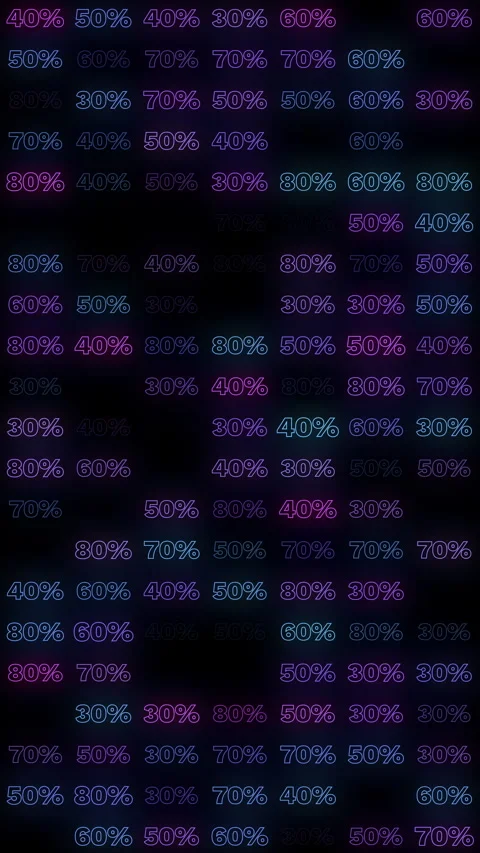 Animated background with colorful discount texts Stock Footage 289172413