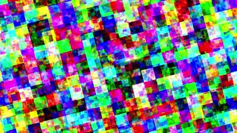 Animated background with colorful square textures moving Stock Footage 316244808
