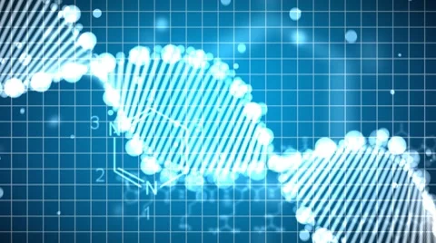 Animated background of DNA Stock Footage 8548870
