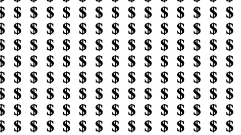 Animated Background Dollar Video stock 252496105