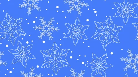 Animated Background With Falling Snowflakes Stock Footage 295414541