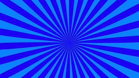 An animated background featuring a vibrant radial pattern of bluish sunburst Stock Footage 283572639