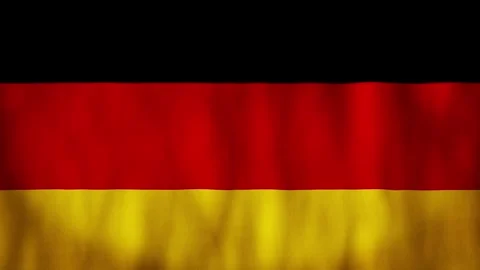 Animated background. Flag of Germany in 4k. National flag fluttering in the w Stock Footage 306313223