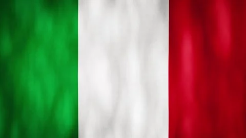 Animated background. Flag of Italy in 4k. National flag fluttering in the win Stock Footage 306314540