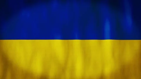 Animated background. Flag of Ukraine 4k. National flag fluttering in the wind Stock Footage 306316095