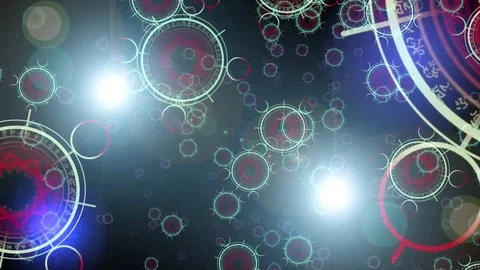 Animated background with floating elements. Stock Footage 115571572