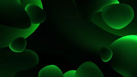 Animated background with fluid green shapes, soft curves and waves Stock Footage 282776795