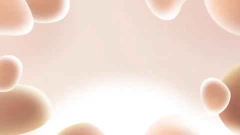 Animated background of fluid liquid shapes in soft beige and cream tones Stock Footage 282787126