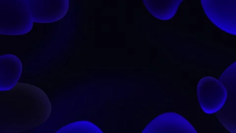 Animated background of fluid shapes, dark blue tones with soft grain effect Video stock 282776862