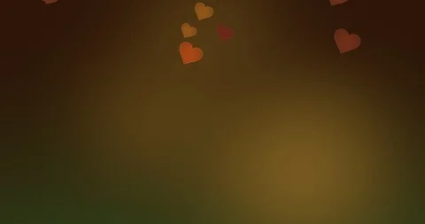Animated background with flying hearts Stock Footage 95399933