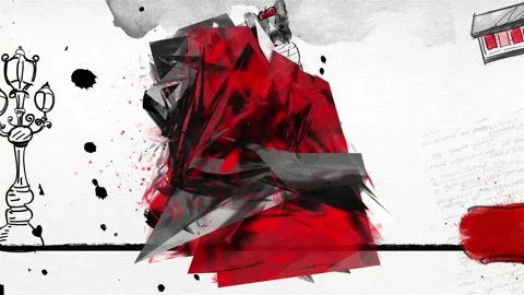ANIMATED BACKGROUND GIRL 库存影片 131717722