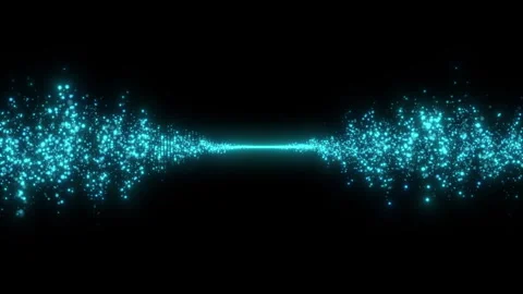Animated background with glowing particles Stock Footage 289173712