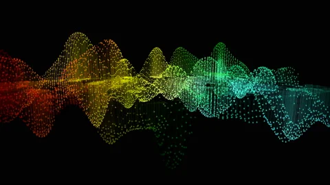 Animated background graphic of digital data with a gradient color graphs. Stock Footage 119681930