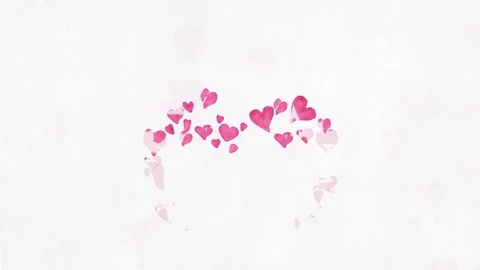 ANIMATED BACKGROUND HEART SET 库存影片 131717721