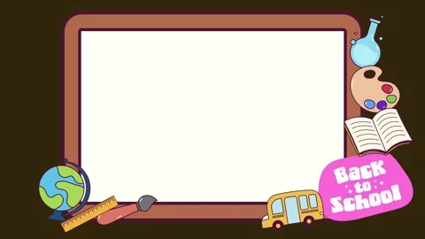 Animated background illustration for an educational presentatio Video stock 301782876