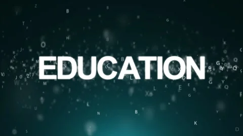Animated background with letters. Concept education 스톡 동영상 57616547