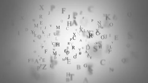 Animated background with letters Stock Footage 35624184