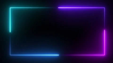 Animated Background Lighting Frame which are moving and glowing Stock-Footage 170057681