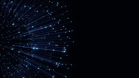 Animated background of lines with glowing ends creating a sphere shape Stock Footage 245282180