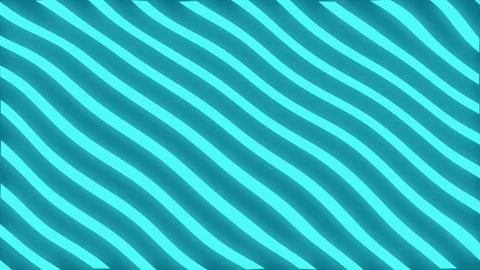 Animated background with moving diagonal twisting lines in cyan and dark cyan Stock Footage 165938317
