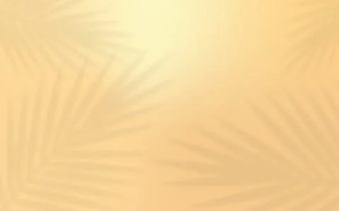 Animated background with moving shadows of palm leaves on a golden orange Stock Footage 240327563