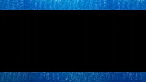 Animated background moving stripes with blue checkered fabric texture. black fra Stock Footage 312873334