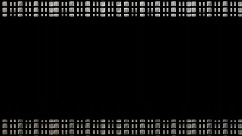 Animated background moving stripes with cpu texture. black frame. 3d render loop Stock Footage 312873337