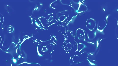 Animated background with moving waves of blue and blue glow with shine. Stock Footage 161075988