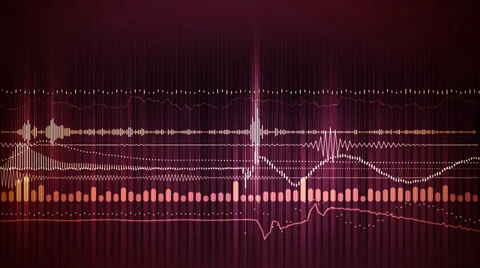 Animated background with musical notes Stock Footage 35595762