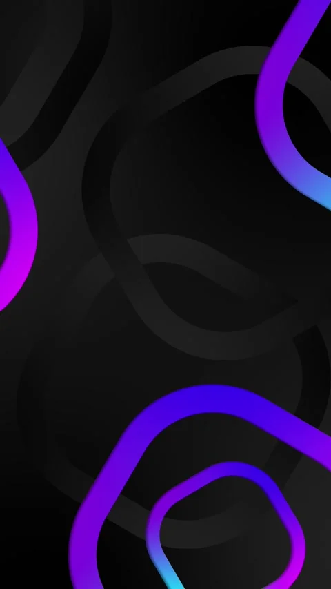 Animated background with neon shapes. Stock Footage 249941968